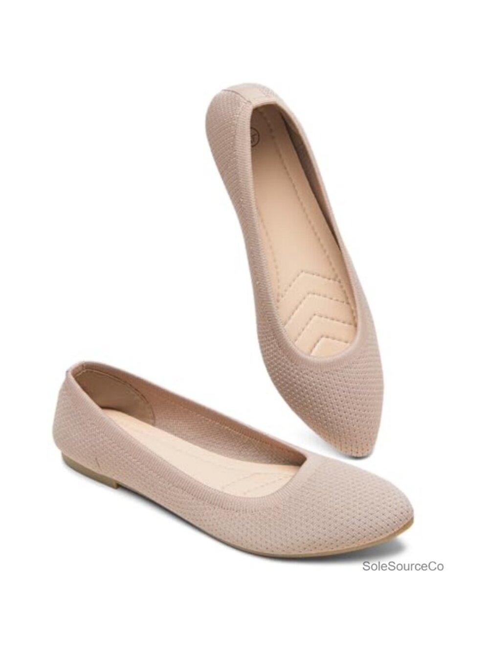 Women's Mesh Flats Shoes Pointed-Toe Dress Shoes Comfortable Memory Foam Ballet